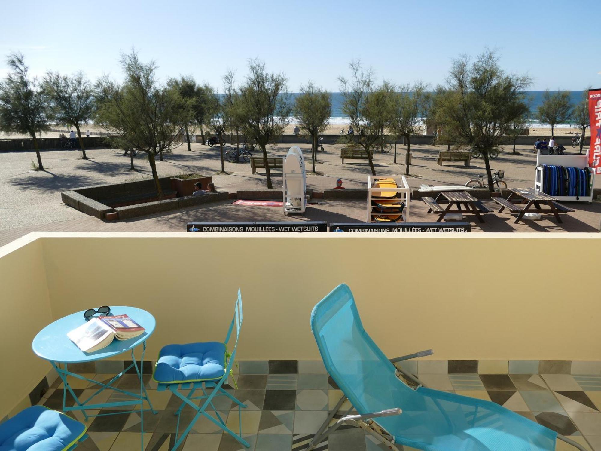 La Dune D'Or - Vue Mer, Studio Face A La Plage Avec Terrasse Soorts-Hossegor Zewnętrze zdjęcie